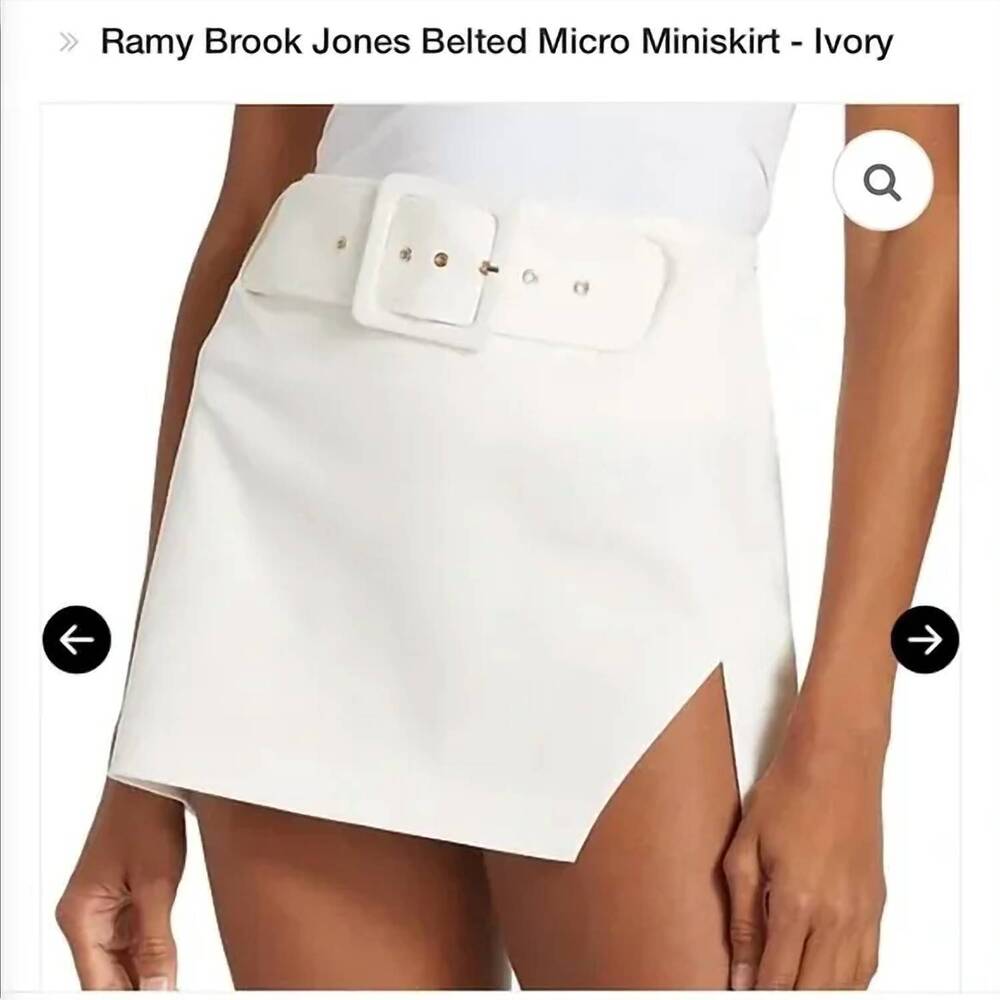 NEW RAMY BROOK the jones skirt in white